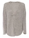 Kangra Cashmere Sequins Jacket In Gray