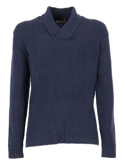 KANGRA CASHMERE SHAWL-COLLAR SWEATER