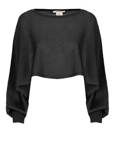 Kangra Cashmere Kangra Black Lurex Blouse