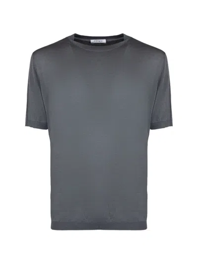 Kangra Cashmere Short-sleeve T-shirt In Gray