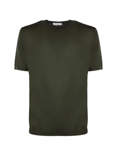 Kangra Cashmere Short-sleeve T-shirt In Green