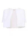 Kangra Cashmere Short White Jacket In White
