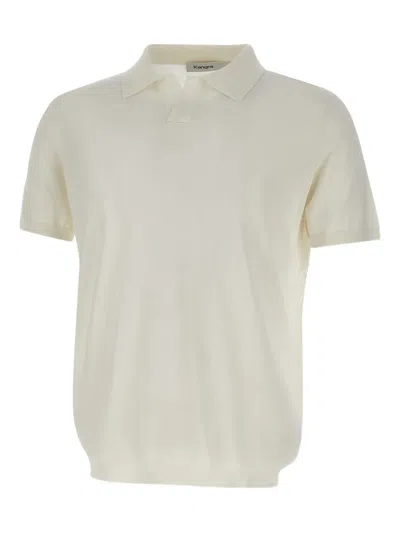 Kangra Cashmere Silk-blend Polo Shirt In Neutral