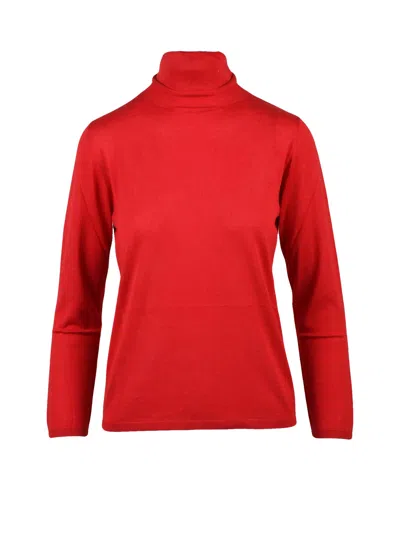 Kangra Cashmere Silk Cashmere Under Jacket With Refined Finish In Red