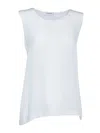 Kangra Cashmere Silk Tank Top In White
