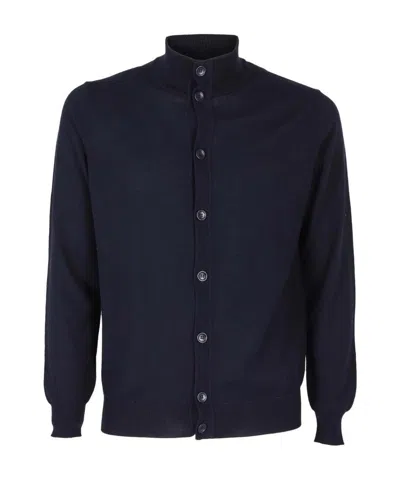 Kangra Cashmere Standing Collar Casual Jacket In Black