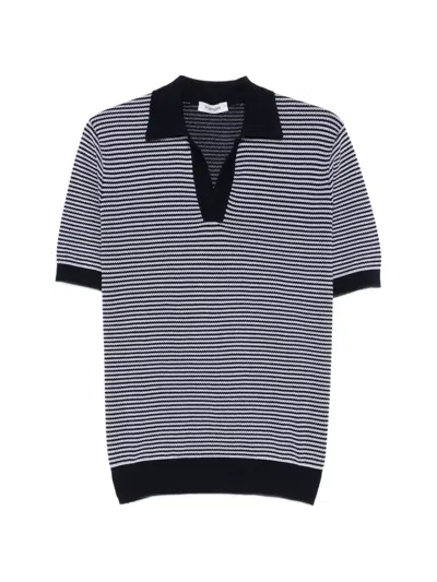 Kangra Cashmere Striped T-shirt In Black