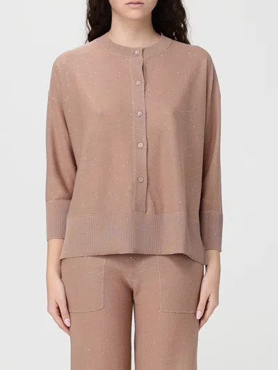 Kangra Cashmere Sweater Woman Kangra In Brown