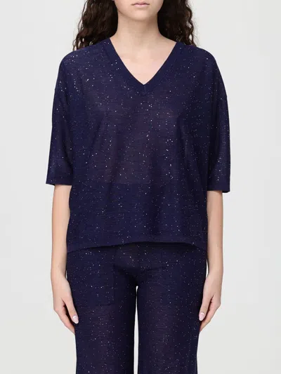 Kangra Cashmere Sweater Woman Kangra In Blue