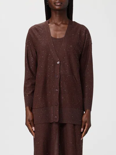 Kangra Cashmere Sweater Woman Kangra In Brown