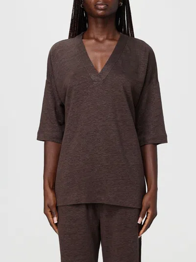 Kangra Cashmere Sweater Woman Kangra In Brown