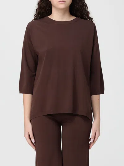 Kangra Cashmere Sweater Woman Kangra In Brown