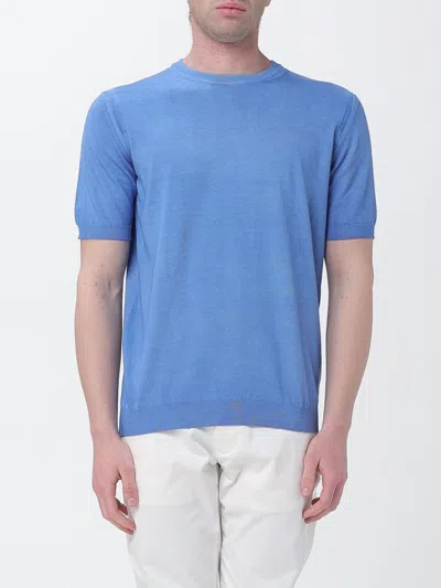 Kangra Cashmere Short-sleeves T-shirt In Blue
