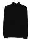 Kangra Cashmere Turtleneck Wool Sweater In Black