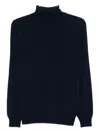 Kangra Cashmere Turtleneck Long-sleeve Sweater In Blue