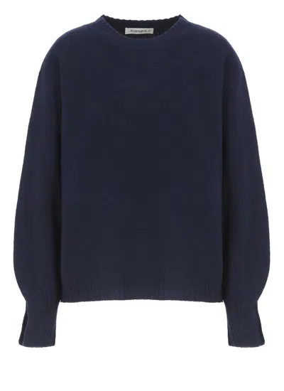 Kangra Cashmere Cashmere And Wool Sweater In Blue
