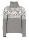 Kangra Cashmere High Neck In Grey