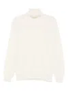 Kangra Cashmere Turtleneck Sweater In White
