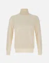 Kangra Cashmere Merino Wool Sweater In White