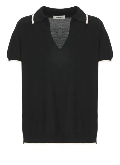 Kangra Cashmere T-shirts And Polos In Black