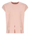 Kangra Cashmere Kangra Pink Viscose T-shirt