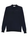 Kangra Cashmere Long-sleeve Polo Shirt In Blue
