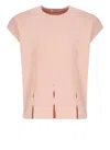 Kangra Cashmere Kangra Pink Viscose T-shirt In Pink