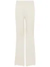 Kangra Cashmere Ivory High-waisted Wide-leg Trousers In White