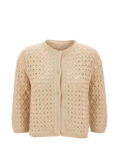 Kangra Cashmere Textured-knit Cotton Cardigan In Pink