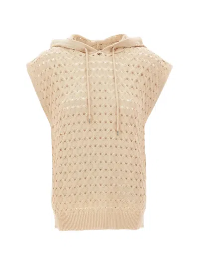 Kangra Cashmere Textured-knit Sleeveless Vest In Brown