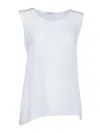 Kangra Cashmere Silk Tank Top In White