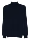 Kangra Cashmere Turtleneck Long-sleeve Sweater In Blue