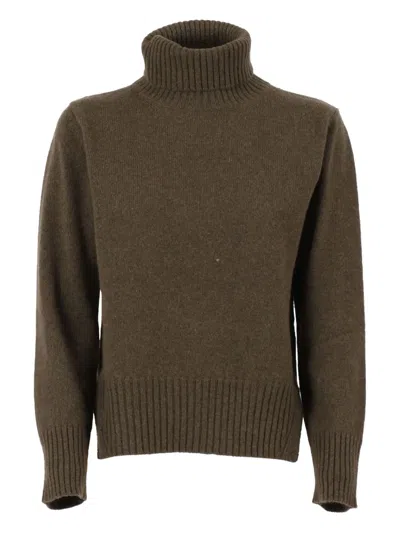 KANGRA CASHMERE TURTLENECK RIBBED-HEM SWEATER