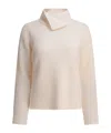 Kangra Cashmere Kangra Asymmetrical Cashmere Knit Sweater In Neutral