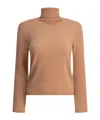 Kangra Cashmere Regular Fit Turtleneck Sweater In Brown