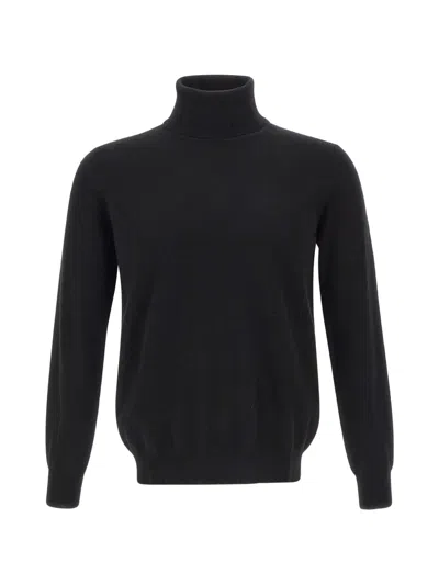 Kangra Cashmere Turtleneck Sweater In Black