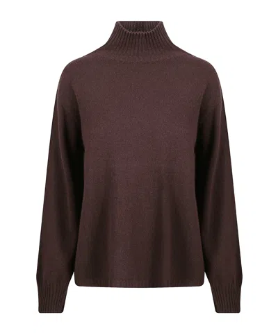 Kangra Cashmere Turtleneck Sweater In Brown