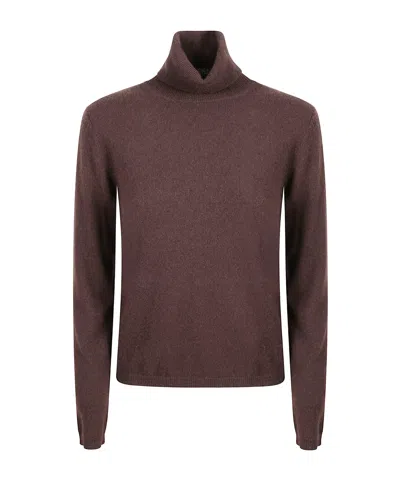 Kangra Cashmere Turtleneck Sweater In Brown