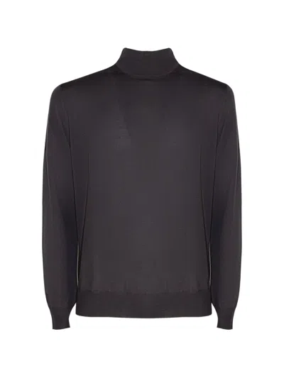 Kangra Cashmere Turtleneck Sweater In Gray