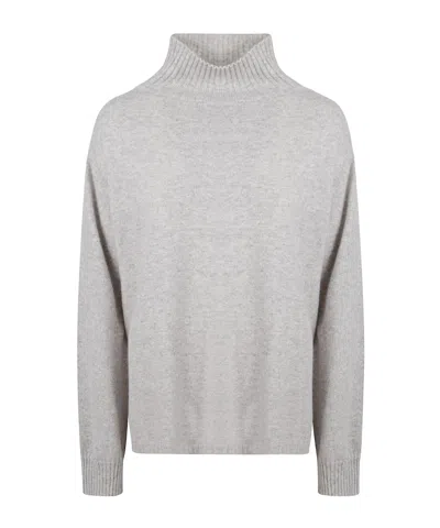 Kangra Cashmere Turtleneck Sweater In Gray