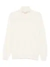 Kangra Cashmere Turtleneck Sweater In White