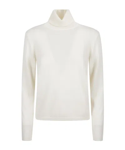 Kangra Cashmere Turtleneck Sweater In White