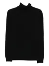 Kangra Cashmere Turtleneck Wool Sweater In Black