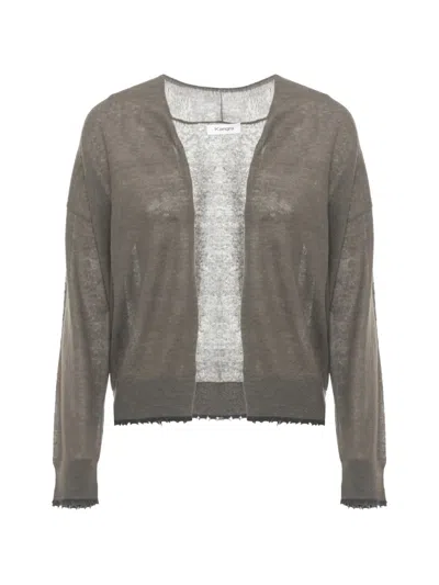 Kangra Cashmere V-neck Cardigan In Gray