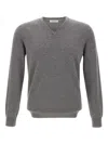 Kangra Cashmere Long-sleeved Sweater In Gray