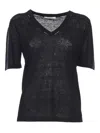 Kangra Cashmere V-neck Sweaters In Black