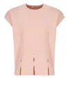 Kangra Cashmere Kangra Pink Viscose T-shirt