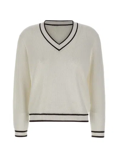Kangra Cashmere V-neck Sweater In Neutral