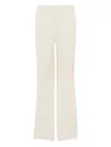 Kangra Cashmere Ivory High-waisted Wide-leg Trousers