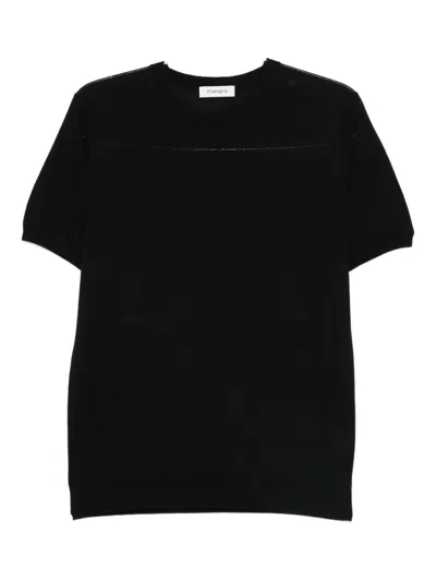 Kangra Cashmere Wool T-shirt In Black